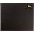 Letts Company Visitors Book | Black Hardcover Guest Register Log Book