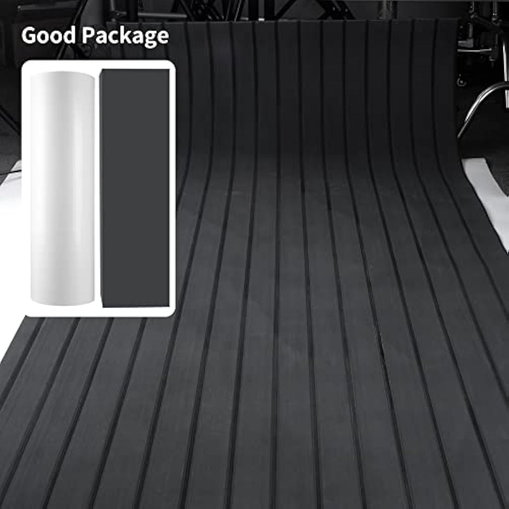 WindRen Faux Teak EVA Marine Foam Boat Decking - 2-Piece Non-Slip Mats