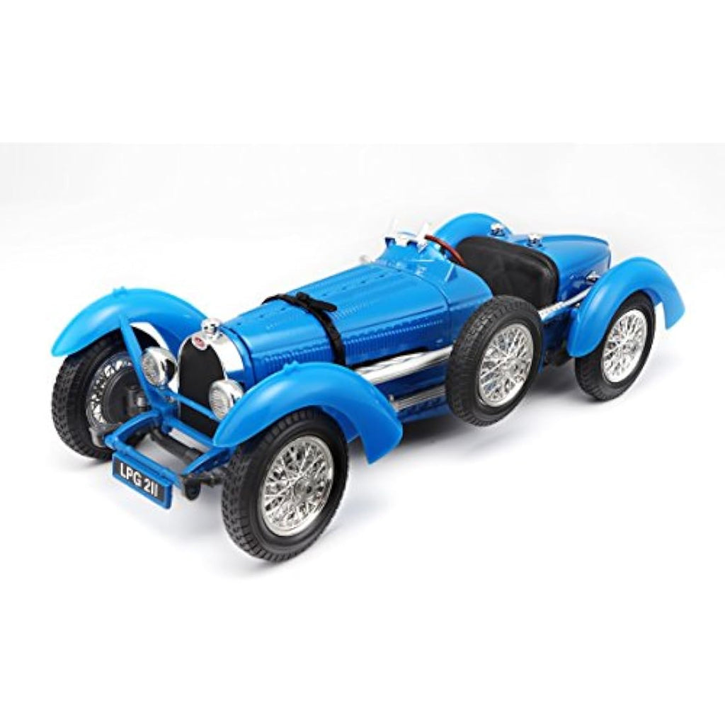 Bugatti Type 59 Vintage Diecast Model Car – Blue – 1:18 Scale