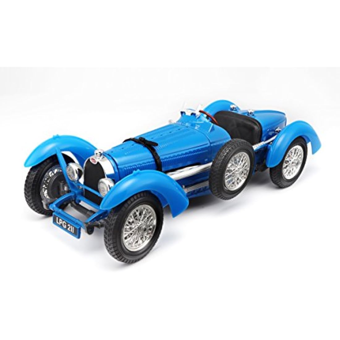 Bugatti Type 59 Vintage Diecast Model Car – Blue – 1:18 Scale