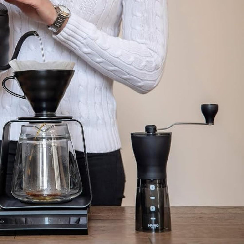 Hario Mini Mill Plus Hand Coffee Grinder | Ceramic Burrs & Portable