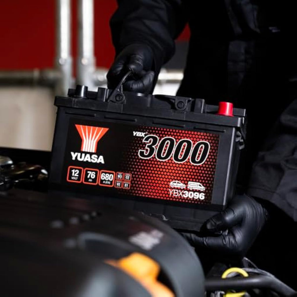 Yuasa YBX3096 Car Battery - 12V 76Ah 680CCA Sealed Maintenance Free