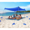 Rhino Valley 10x10ft Beach Tent – 8 Person UPF 50+ Lycra Sun Shelter