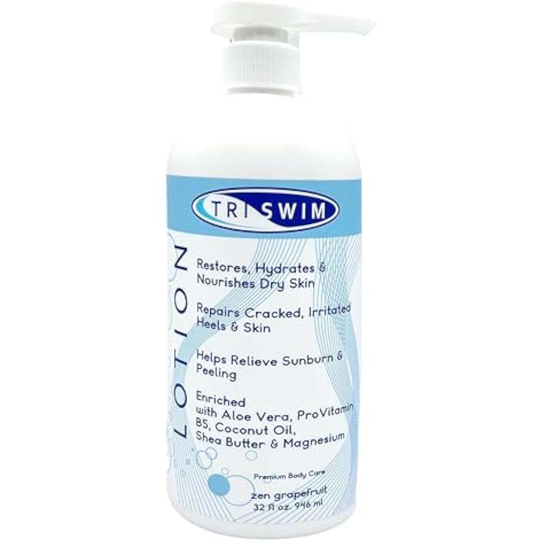 TRISWIM After Swim Body Lotion – Chlorine Neutralizing Magnesium (946ml)