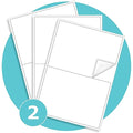 Triplast A4 Address Labels | 50 Sheets 2 Per Page | White Shipping Stickers