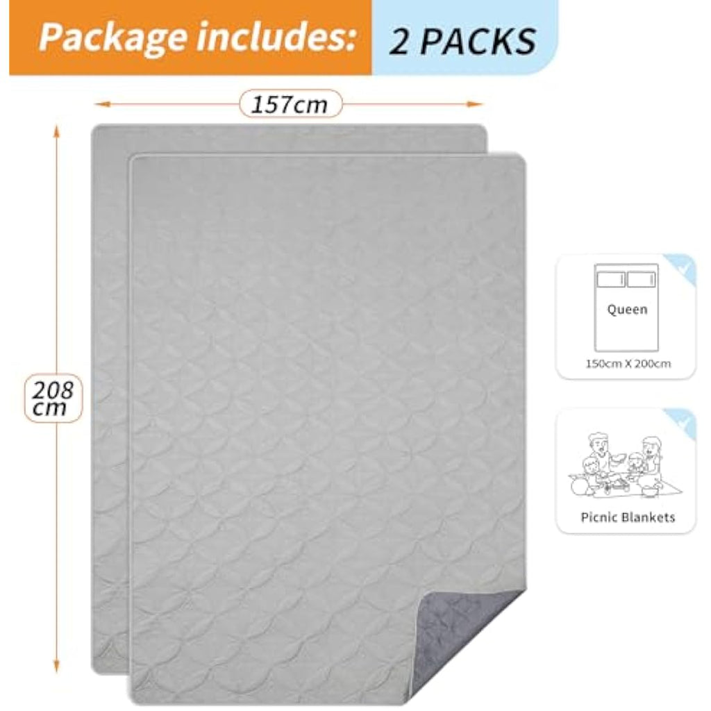 Jolof Store Waterproof Dog Blanket - 2 Pack Washable Pet Furniture Cover