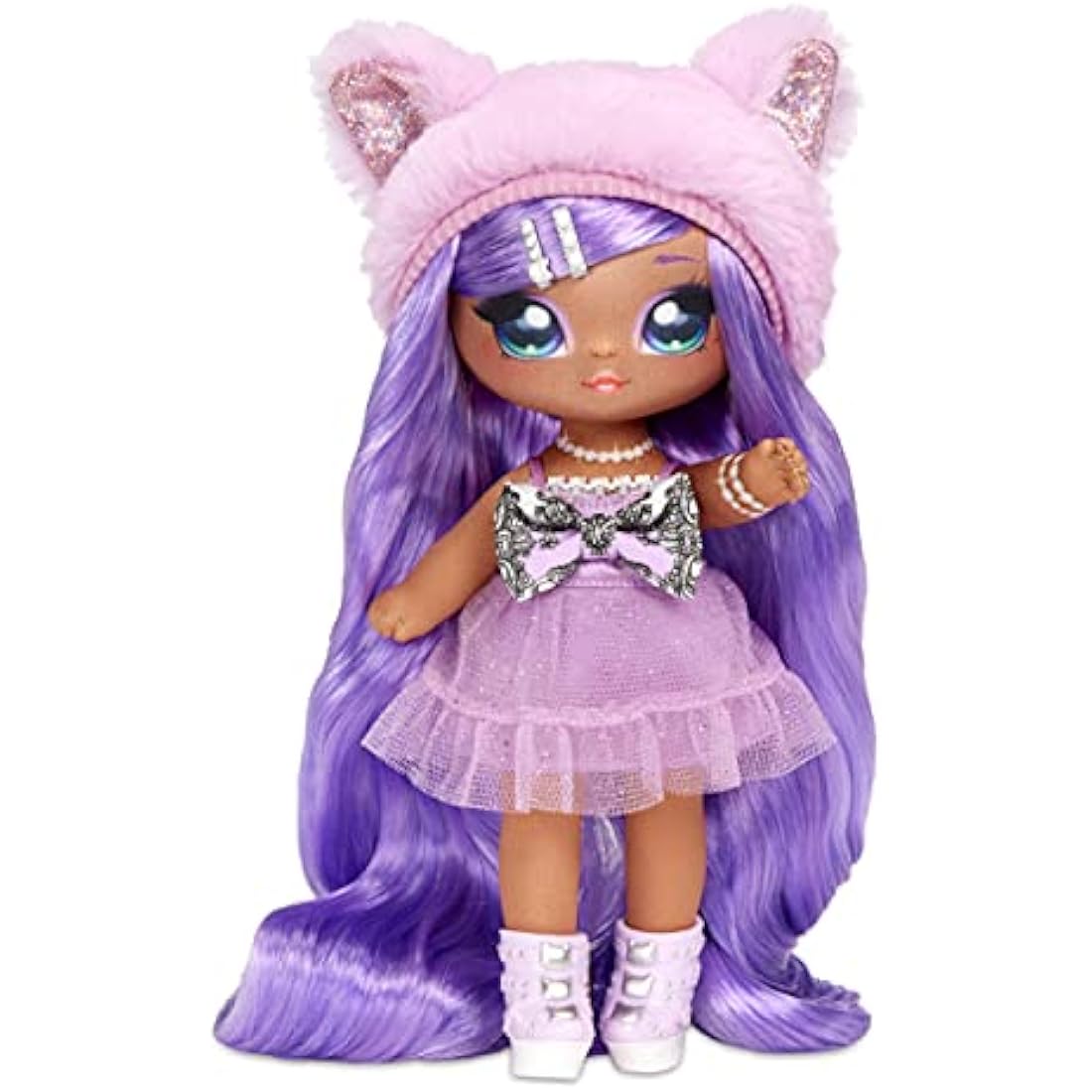Na Na Na Surprise Lavender Kitty Family Doll Set with Plush Pet