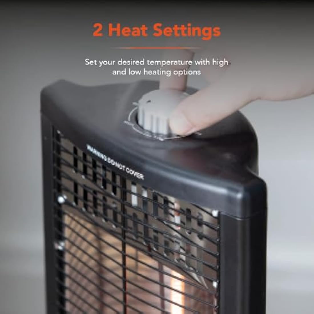 Warmlite WL42013 Carbon Infrared Heater | Portable & Oscillating - Black
