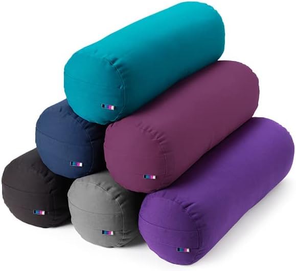 Yogamatters Organic Cotton Yoga Bolster – Restorative Cushion (Fig)