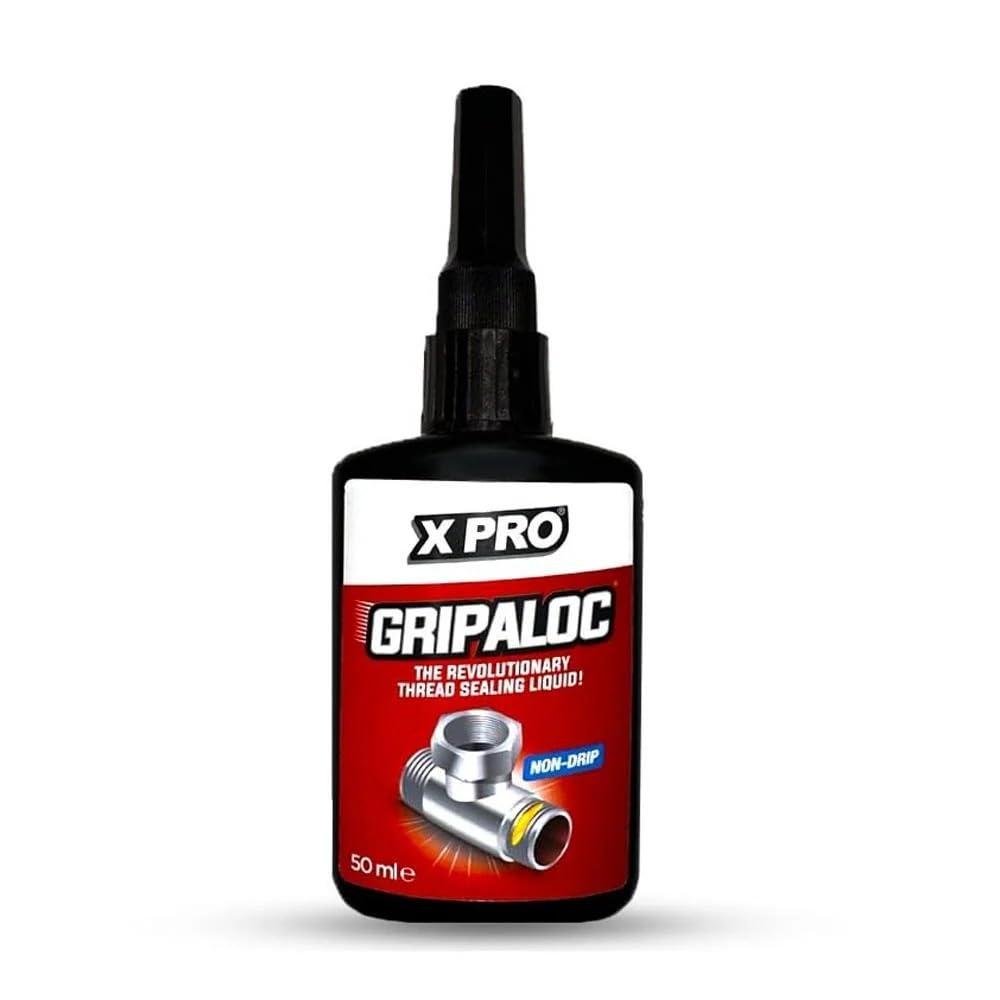 M&L XPRO Gripaloc Liquid PTFE Thread Locker & Sealant - 50ml Bottle