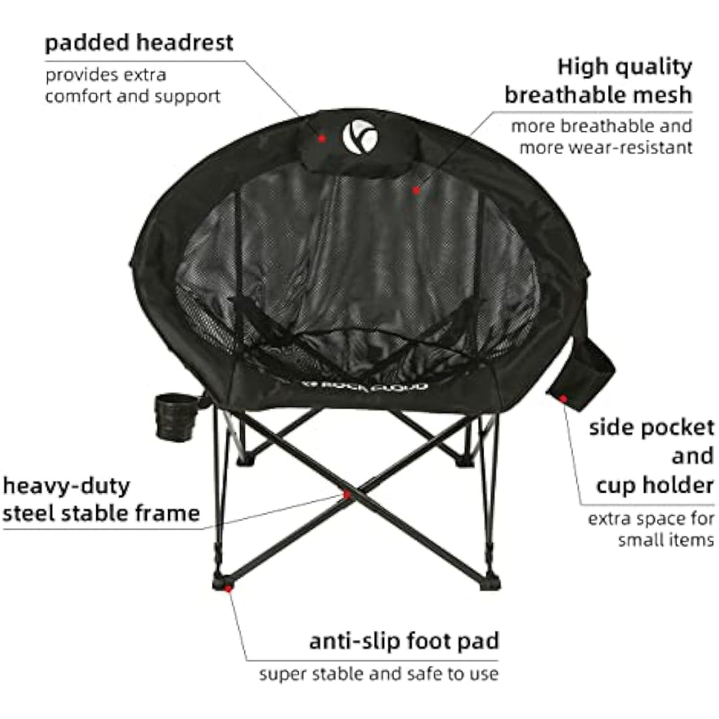 Rock Cloud Portable Camping Chair | Lightweight Folding Seat