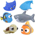 Disney Finding Dory & Nemo Bath Squirter Toys – 6-Piece BPA-Free Set