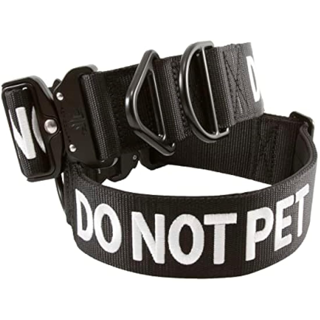 Tacticollar DO NOT PET Dog Collar | 2" Padded Nylon for Reactive Dogs