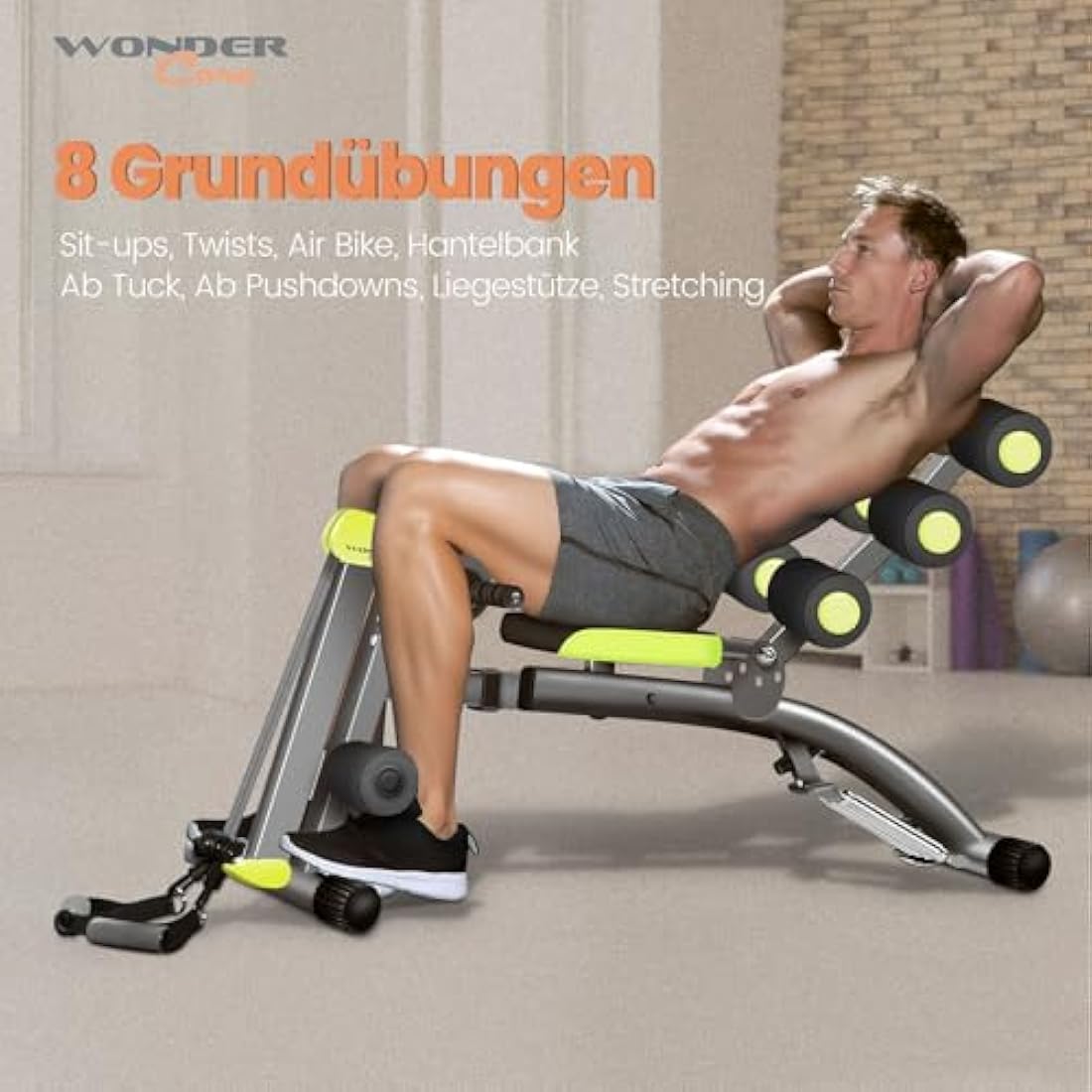 Wonder Core 2 – 12-in-1 Home Gym Core Trainer with Rower & Twisting Seat