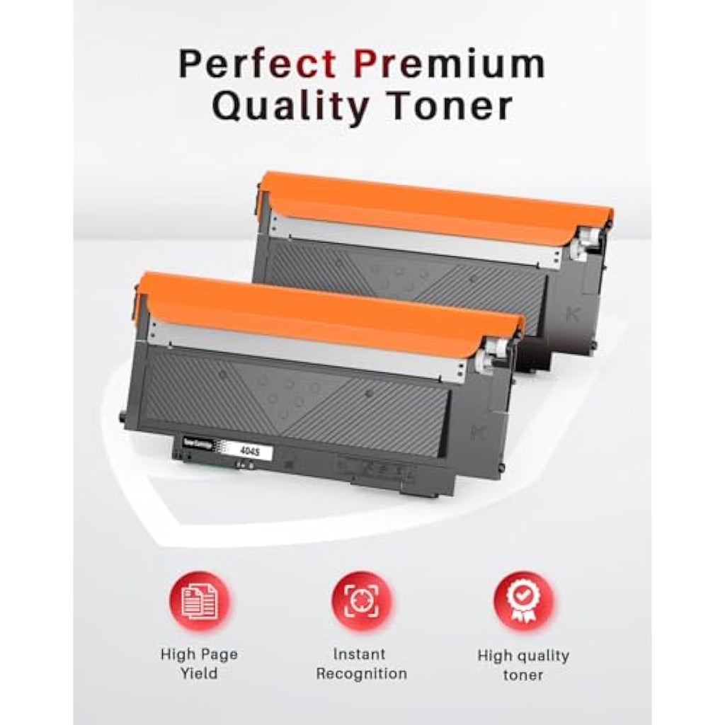 Halloya CLT-K404S Black Toner Cartridge for Samsung Xpress C430W C480W | 2 Pack
