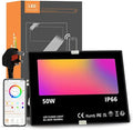 50W Smart RGB LED Floodlight – Bluetooth App Control