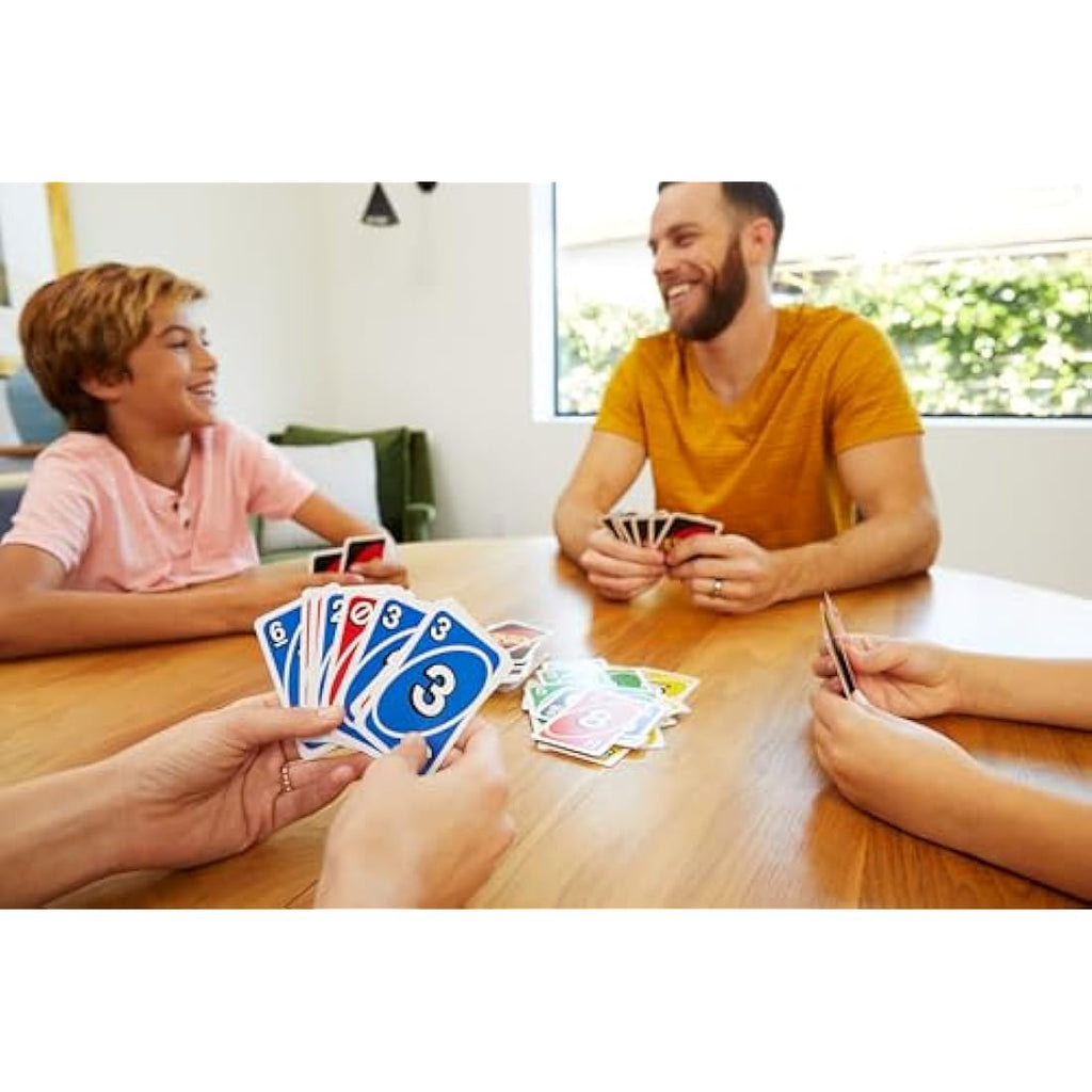 Uno Classic Card Game by Mattel – Family Party Game with Wild Cards