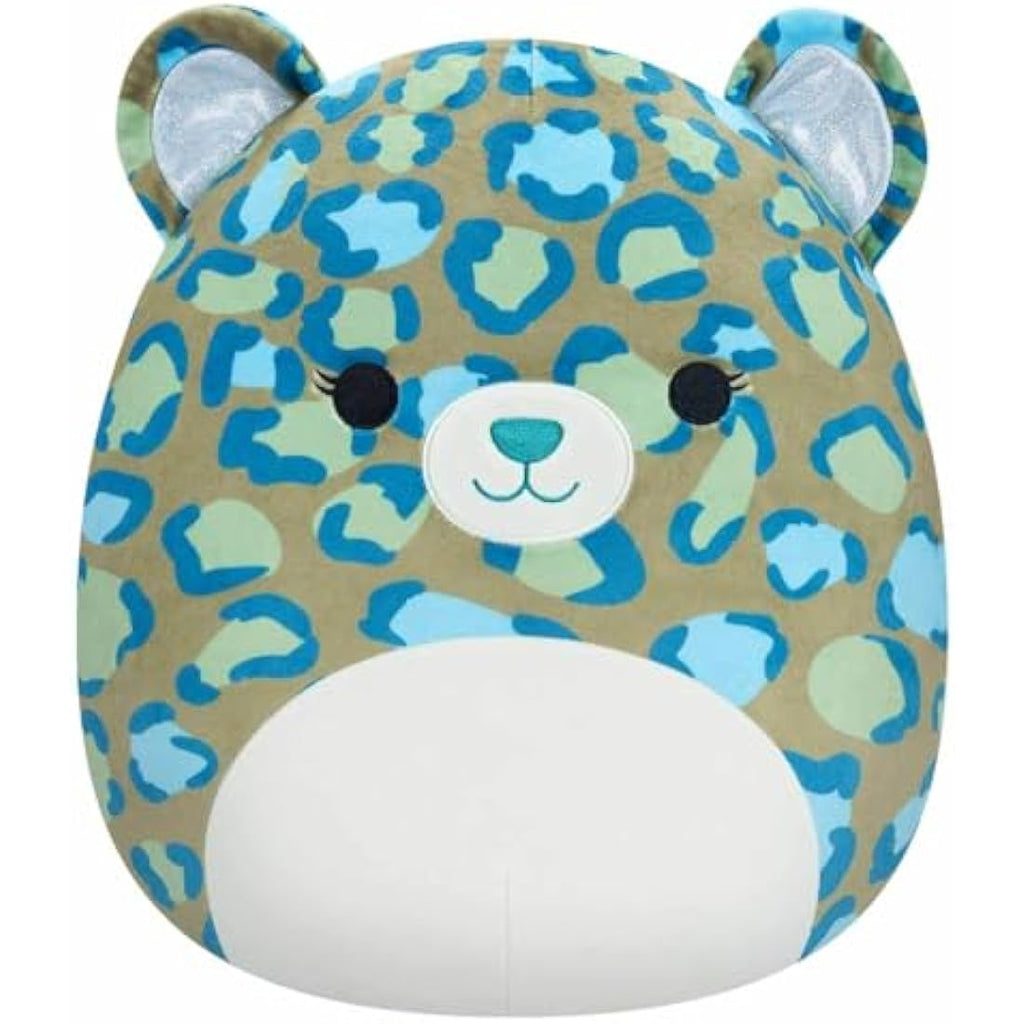 Squishmallows Enos the Dark Green Leopard 12-Inch Medium Plush Toy