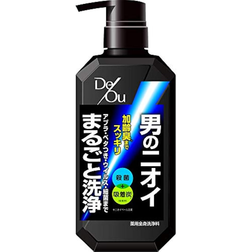 De Ou Medicated Cleansing Body Wash - Deodorizing Men's Soap - 520mL