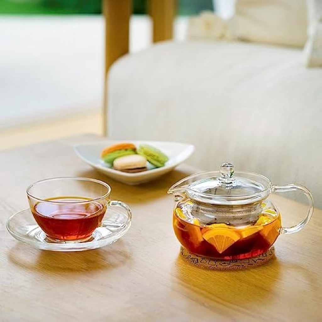 Hario Chacha Kyusu-Maru Glass Teapot – 700ml Japanese Tea Brewer