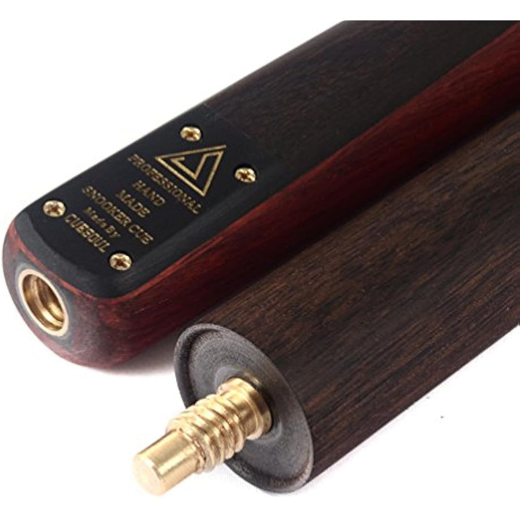 CUESOUL 57" 3/4 Snooker Cue Set | Rosewood Butt & Ash Shaft with Case