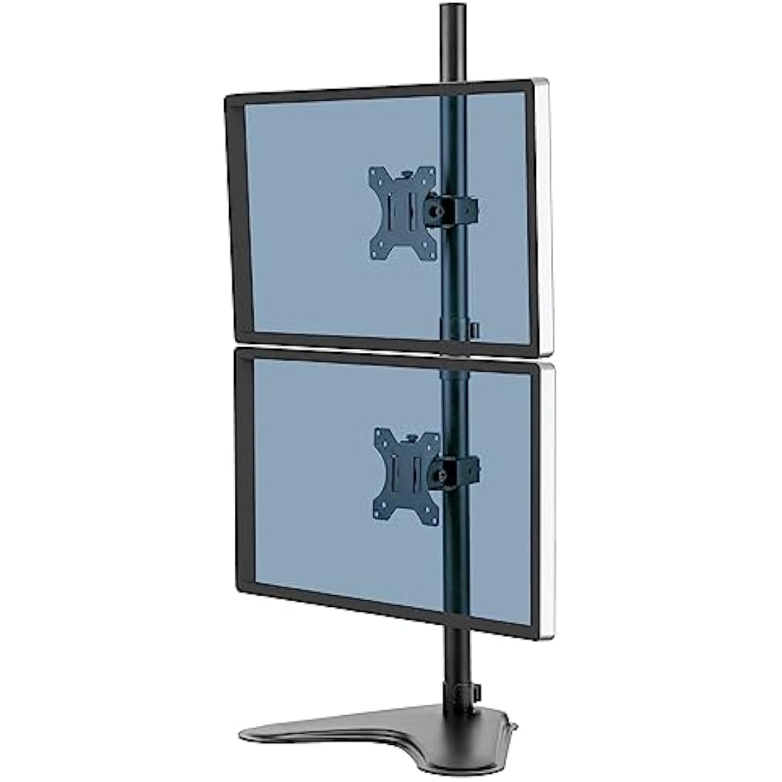 Fellowes Dual Stacking Monitor Arm – Adjustable Freestanding VESA Mount