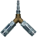 Jolof Store 3-Way Y Piece Airline Quick Release Fittings – 1/4 BSP