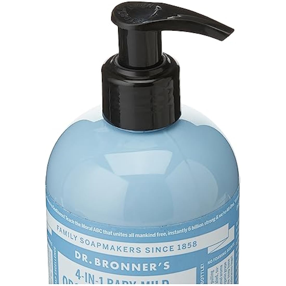 Dr. Bronner’s Unscented Baby Sugar Soap – Organic 4-in-1 Cleanser, 335ml