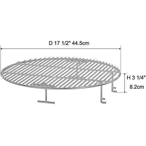 Onlyfire 44.5cm Stainless Steel Cooking Grate for Weber & Big Green Egg