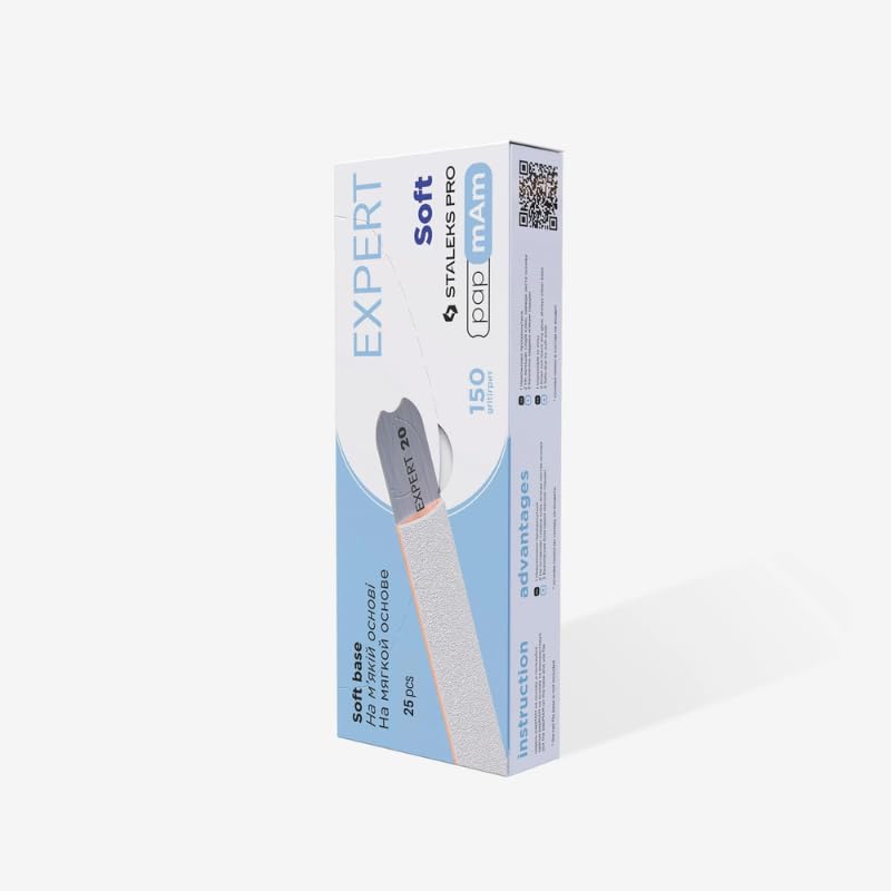 Staleks Pro Papmam Mineral File Covers with Foam - 150 Grit, 25 Pcs