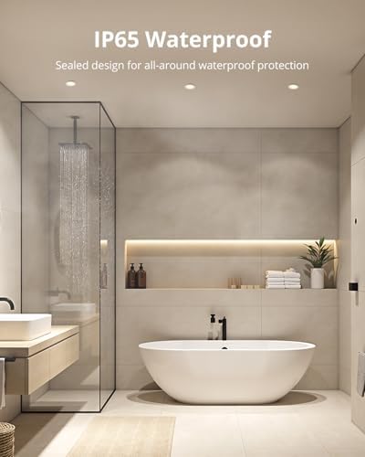 Gr4tec IP65 LED Bathroom Downlights – 10 Pack 5W Ultra-Slim Warm White