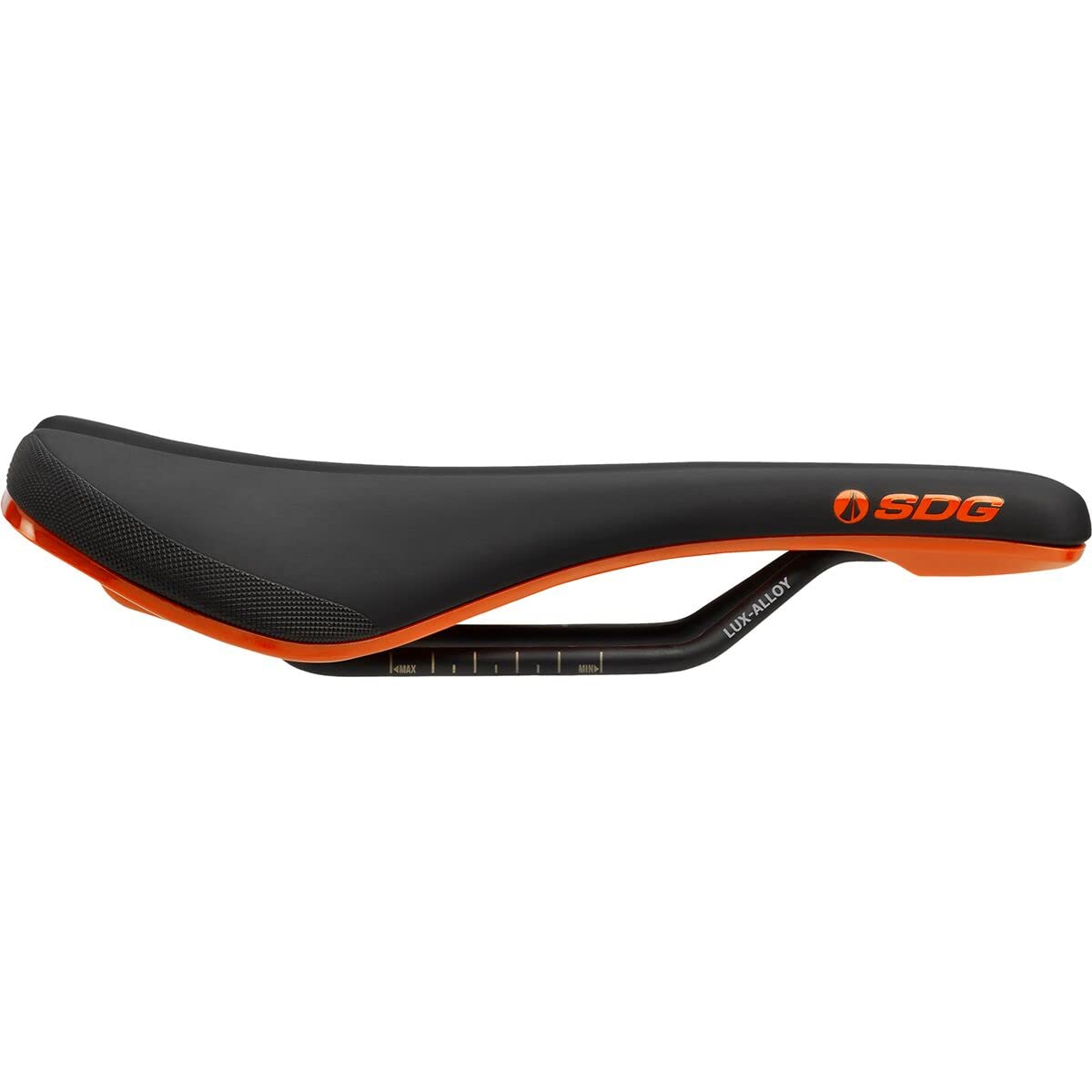 SDG Bel Air 3.0 Lux-Alloy MTB Saddle - Black/Orange - 140mm