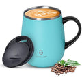 Ideus Insulated Coffee Mug | 16oz Stainless Steel Thermal Cup – Light Blue