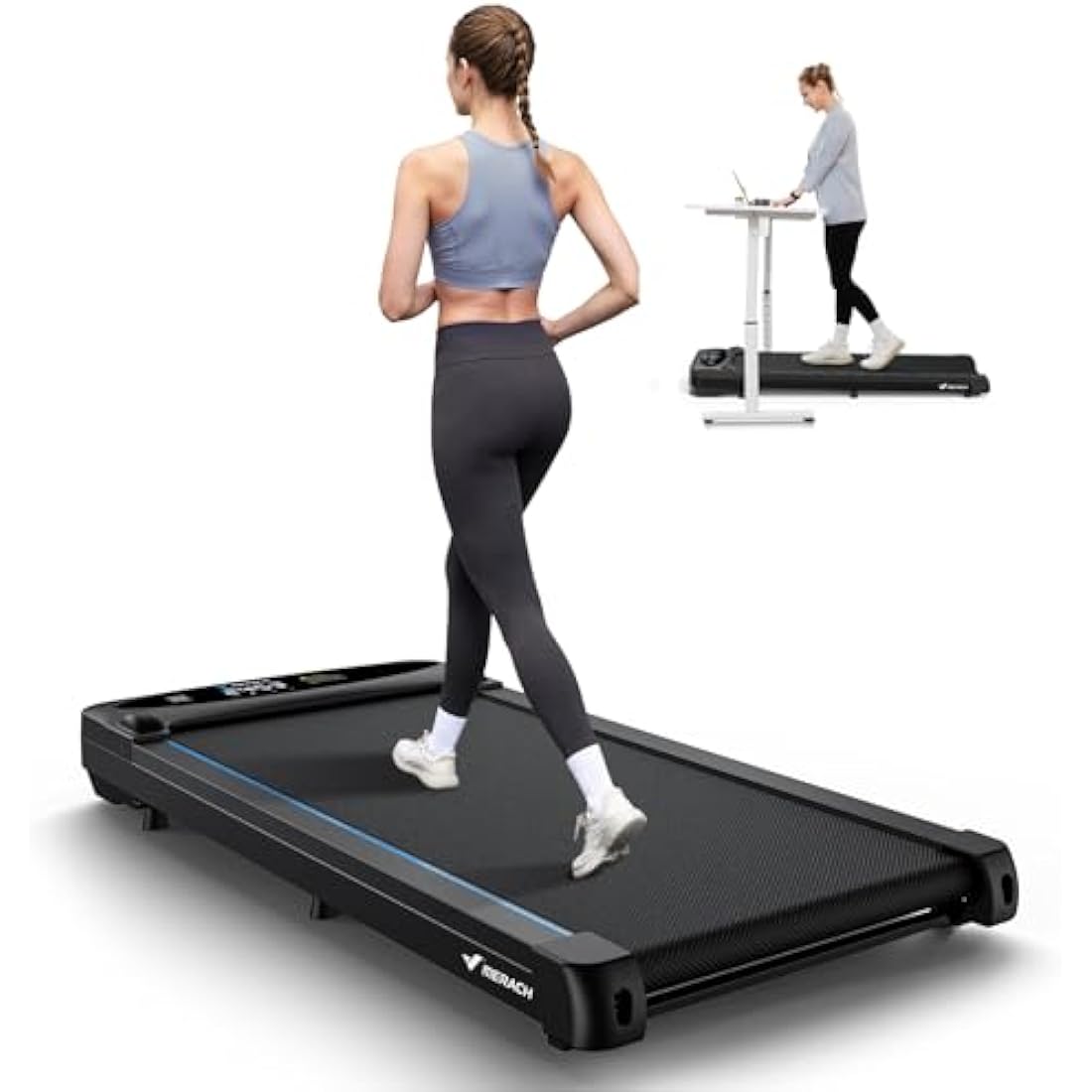 MERACH T26 Walking Pad – 2.75HP Under Desk Treadmill with Remote Control