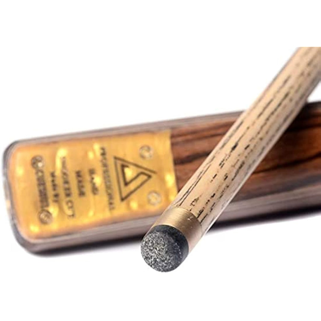 CUESOUL 57" Handcrafted 3/4 Snooker Cue with Ash Wood & Aluminum Case