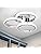 EIDISUNY Modern 3-Circle LED Ceiling Light – 36W Cool White 6000K Silver