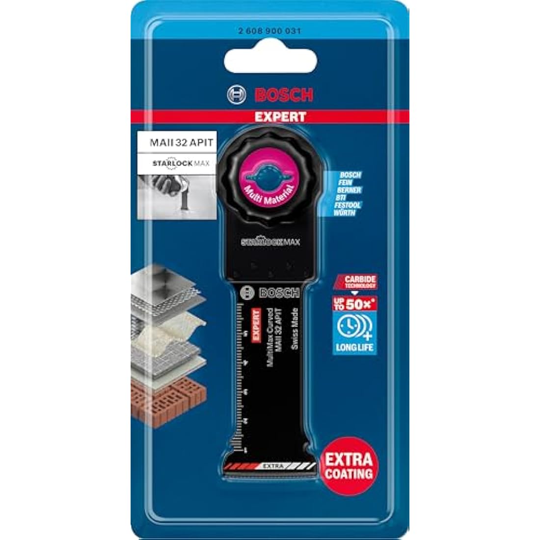 Bosch EXPERT MAII 32 APIT Carbide Plunge Cut Blade for Starlock Max