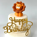 Lion Cake Topper – Edible 3D Fondant Jungle Animal Figure