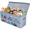 Decalsweet Extra Large Foldable Toy Storage Box with Lid – Animal Car