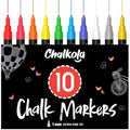 Jolof Store Liquid Chalk Markers - 10 Pack Extra Fine 1mm Tip Pens