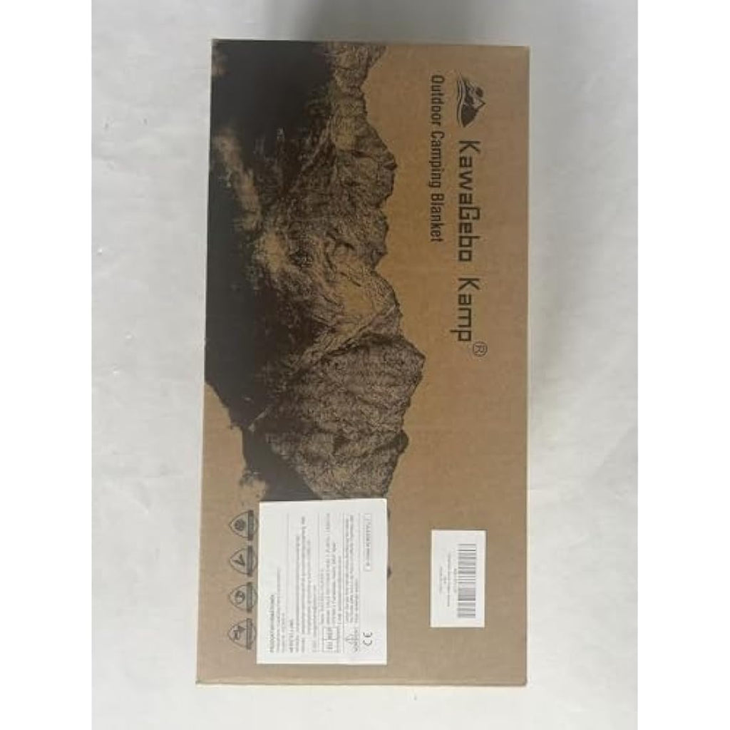 KawaGebo Kamp Sherpa Camping Blanket | Warm Puffy Quilt & Poncho