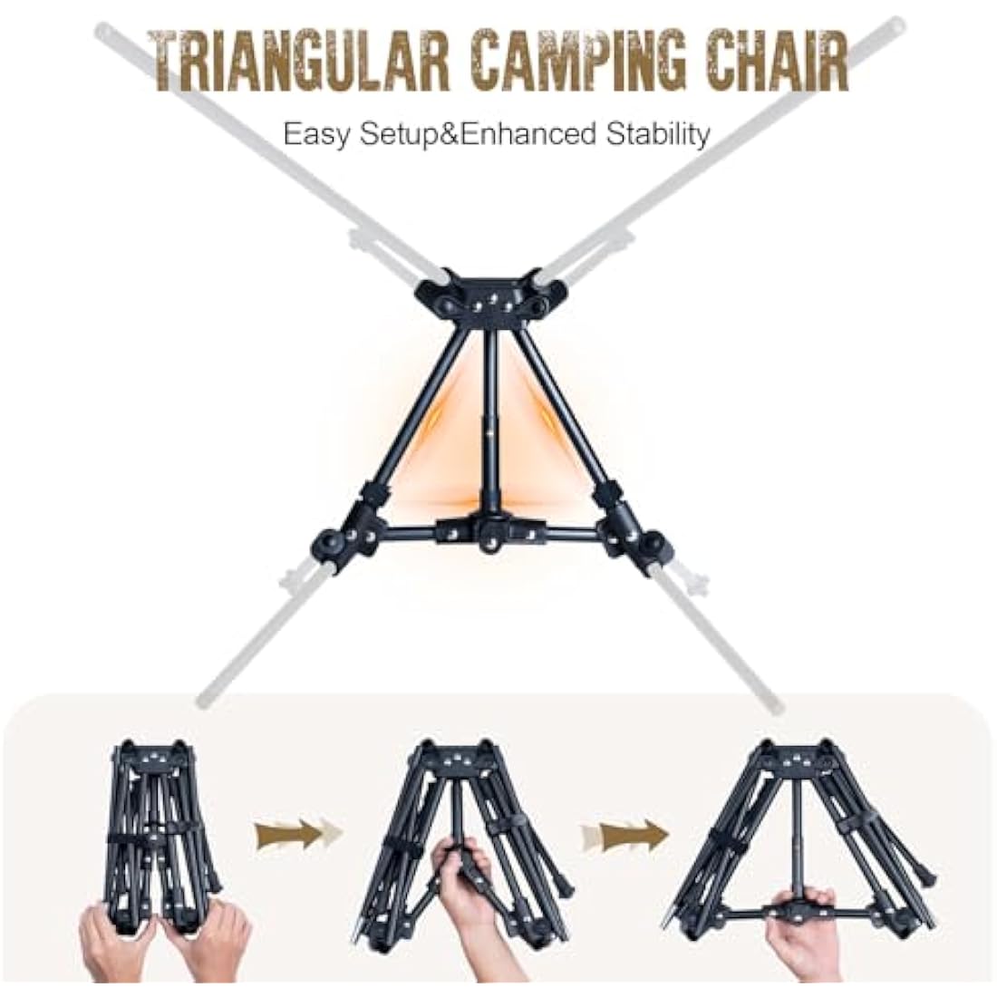 OneTigris Tigerblade Camping Chair – Lightweight 7075 Aluminum, 330lb Capacity