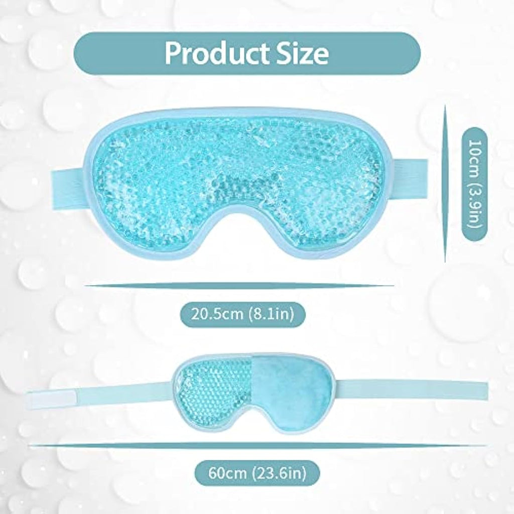 NEWGO Cooling Gel Eye Mask for Puffy Eyes and Migraine Relief – 2 Pack