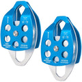 NewDoar 30KN Double Rescue Pulley | Aluminum Sheave for 16mm Rope