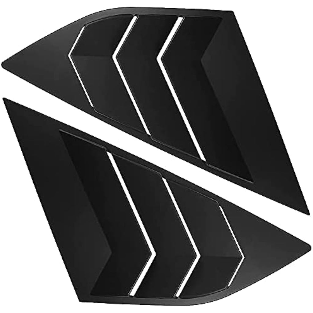 MARCHFA Rear Side Window Louvers for Ford Focus ST RS MK3 – Matte Black