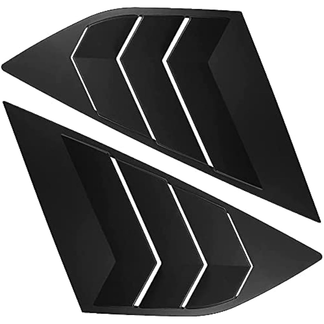 MARCHFA Rear Side Window Louvers for Ford Focus ST RS MK3 – Matte Black