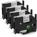 Upwinning 12mm Label Tape Compatible with Brother P-Touch TZe-231 | 4 Pack