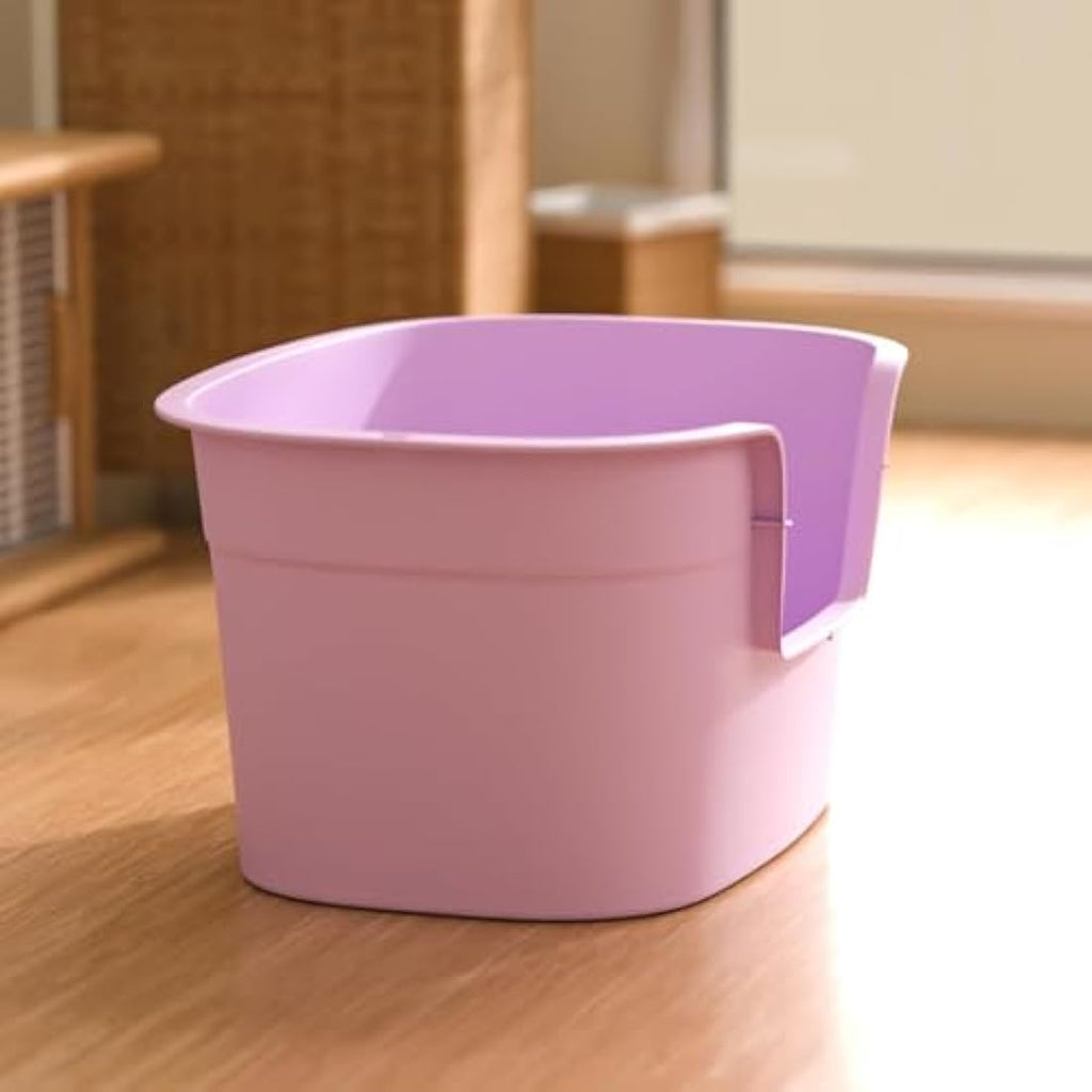 Jolof Store Extra Large Cat Litter Tray – High-Sided XL Box, Purple