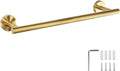 YUET 40cm Brushed Gold Towel Rail | 304 Stainless Steel Wall Holder