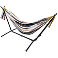 Ross James Double Cotton Hammock with Heavy Duty Metal Stand – Duck Egg